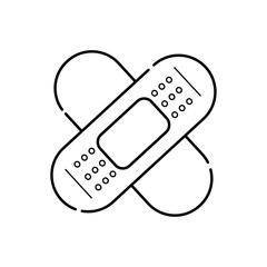 plaster flat icon logo illustration vector isoalated, suitable for web design , logo , app and more
