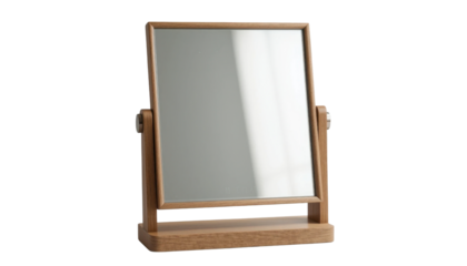 Blank wooden frame isolated on a white background