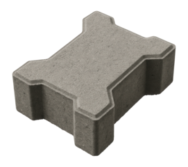 Concrete paver with interlocking design