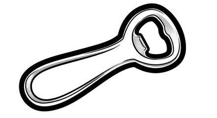 Metallic bottle opener design