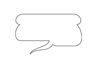 Naklejka premium Oval speech bubble outline for comics, doodles, and graphic design. Blank cartoon balloon sketch for dialogue, captions, and creative text. Simple comic callout element.
