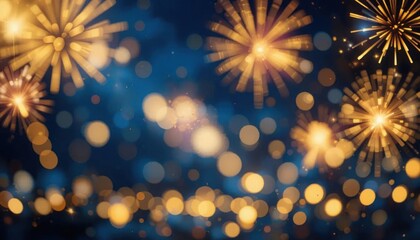 Vibrant fireworks display illuminating the night sky with colorful bursts festive celebration spectacular light patterns and energetic visual effects