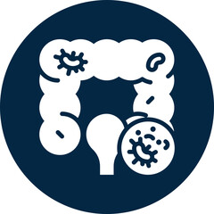 Gastrointestinal icon for cancer diagnosis, website, application, printing, document, poster design, etc