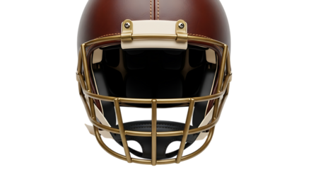 American football helmet isolated on transparent background