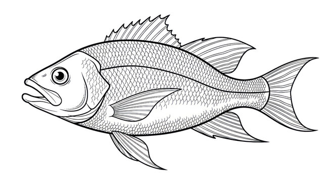 Vintage fish illustration