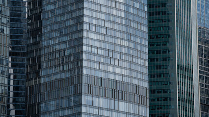 blue wall business buildings architectural background