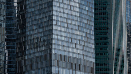 blue wall business buildings architectural background