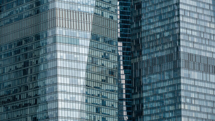 blue wall business buildings architectural background