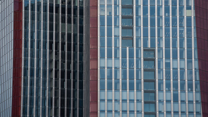 blue wall business buildings architectural background