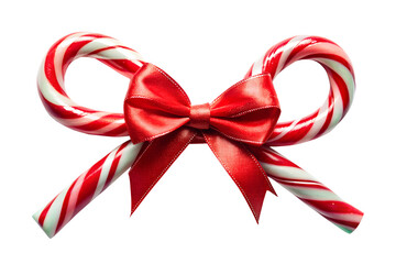 Candy Cane for christmas design isolated on transparent background