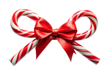Candy Cane for christmas design isolated on transparent background