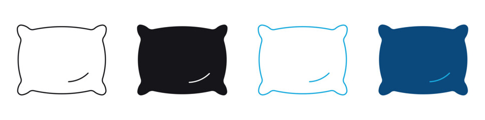 Pillow icon vector. Pillow sign and symbol. Comfortable fluffy pillow , vector illustration .
