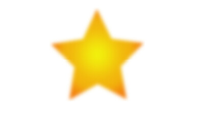 Blurred Grainy Texture Golden Star with Gradient