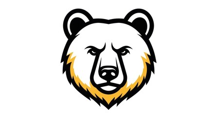 Bear head graphic design