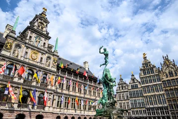 Keuken achterwand Antwerpen Brabo standbeeld voor Antwerps stadhuis  © Mirko