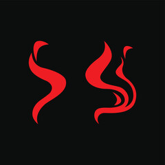 White smoke set illustration flat design