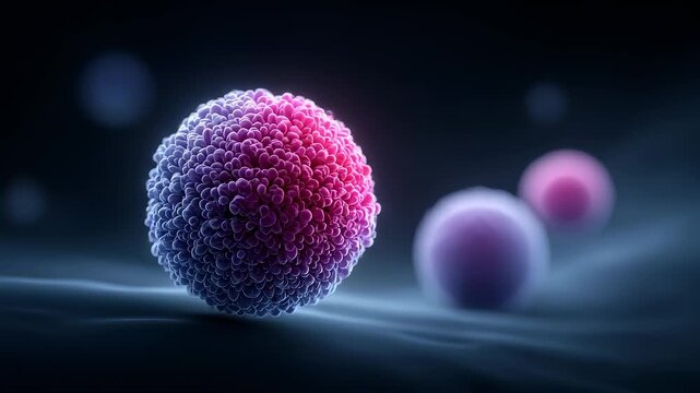 Life Activity of Virus Cells Under Microscopic View