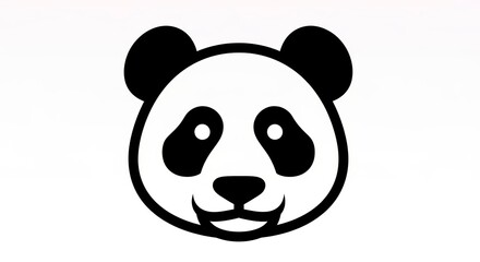 Fototapeta premium Panda head graphic design