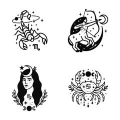 Zodiac Constellations & Signs SVG