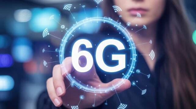 6G Wireless Technology Concept with Digital Interface