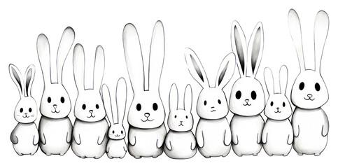 Obraz premium PNG Drawing sketch white line.