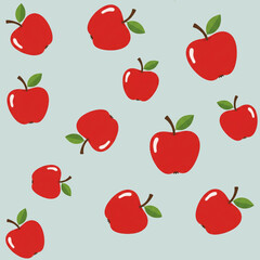 seamless background with apples