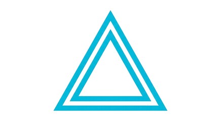 Two concentric triangles