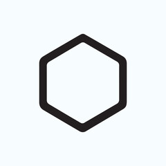 Bold Hexagon Shape Creates a Striking Visual Design Element Here