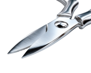 Close Up of Silver Diagonal Cutting Pliers on Black Background