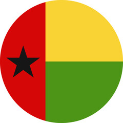 Fototapeta premium Guinea-Bissau flag button