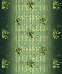 front back sleeve digital print pattern