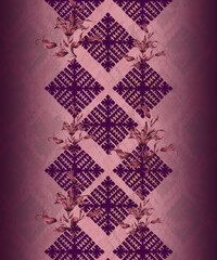 front back sleeve digital print pattern