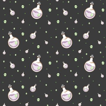 15 Halloween Seamless pattern, 300 DPI, 5000xx5000 px