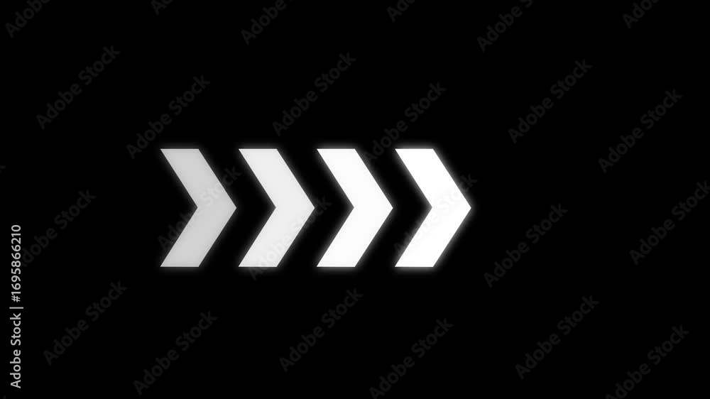 Poster arrow moving left to right side direction. arrow icon concept animation. arrows sign left to right a