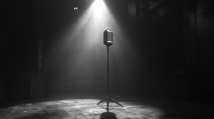 microphone on stage