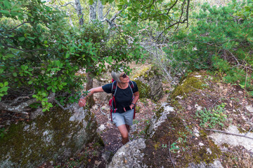 Orientierung beim Wandern im schwierigen Gelände mit GPS