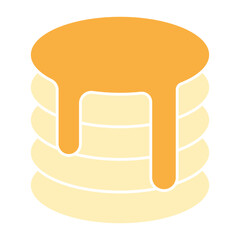 Delicious breakfast menu with pancakes