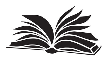 open book silhouette 