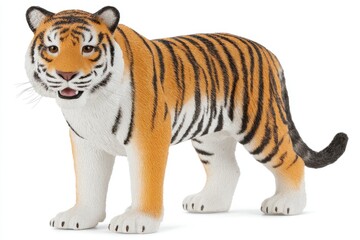 Obraz premium Orange and black striped tiger toy