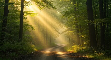 morning in the forest