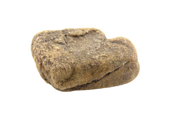 1 stone isolated on white background.