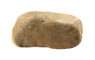 1 stone isolated on white background.