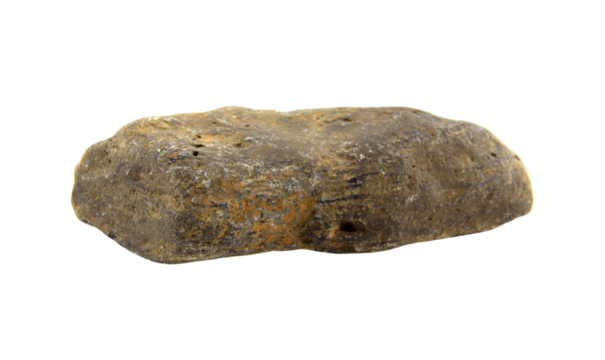 1 stone isolated on white background.