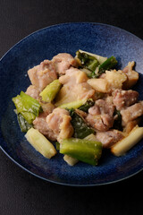 鶏もも肉のねぎ焼き