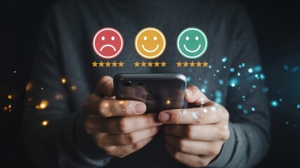 Customer Satisfaction Survey with Feedback on Smartphone