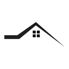 roof logo icon illustration flat