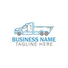 Construction Dump Truck Logo for Business