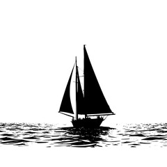 sailboat on the sea