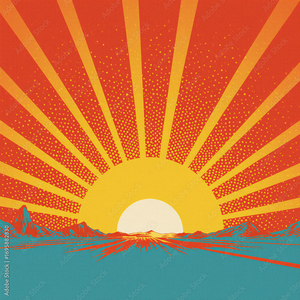 Poster スクリーントーン　青　模様　背景, スクリーントーン　オレンジ　模様　背景, subtle gradient with blue and red screen tones business backg