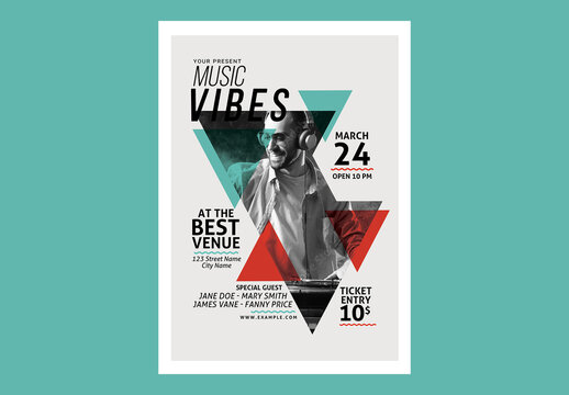 Minimal Music Flyer Template